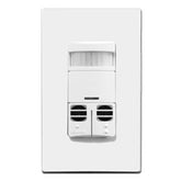 Leviton OSSMD-GDW Dual Relay, No-Neutral, Multi-Technology Wall Switch Occupancy Sensor